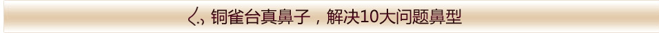 铜雀台韩式真鼻子,彻底终结10大问题鼻子.